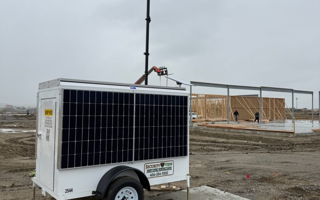 Portable Camera Tower for Parking Lot Security